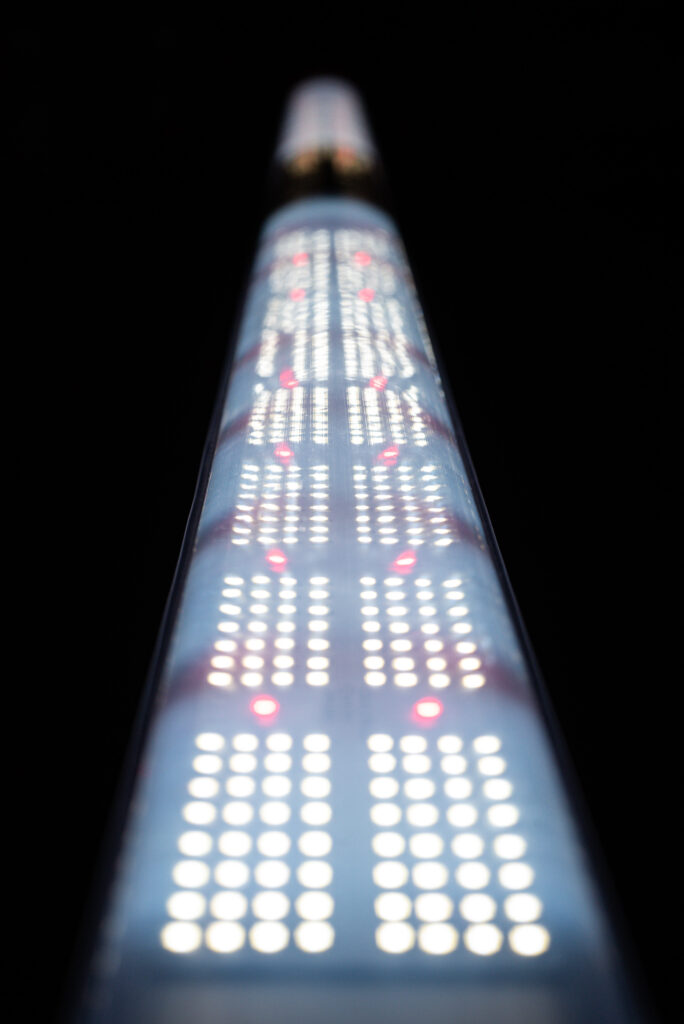 close up of catalyst turned on
