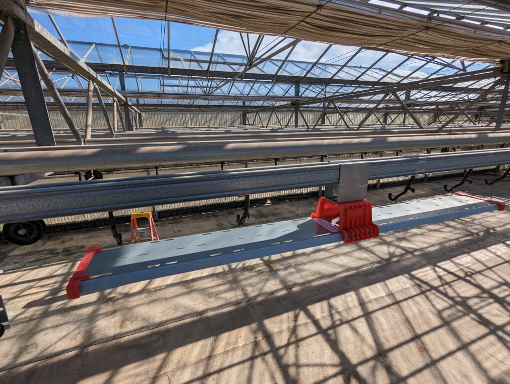 Prism ETS installation for indoor greenhouse