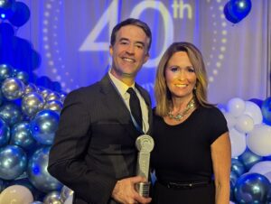 Matteo del Ninno and Kelly Schulz, CEO of the Maryland Tech Council at the ICON Awards Celebration